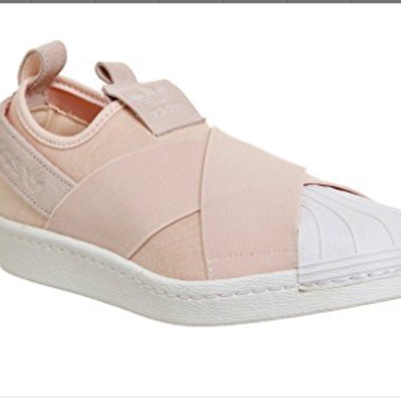 adidas pink slip on shoes